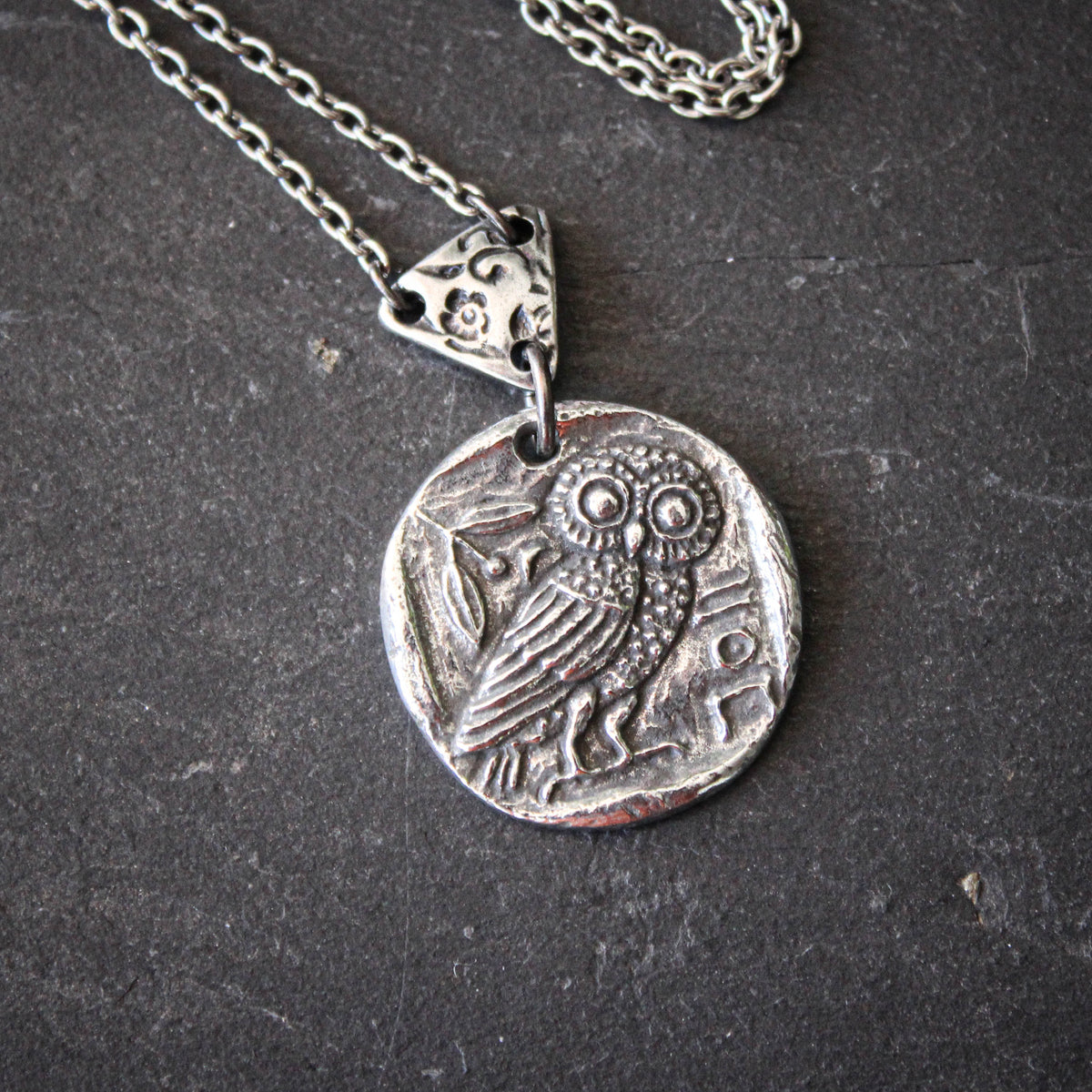 Athena hot sale owl pendant